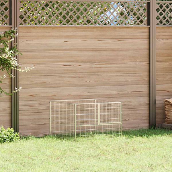 vidaXL Dog Kennel Silver 100x100x70 cm Steel