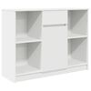 vidaXL Sideboard with Drawer White 101x35x76 cm Engineered Wood
