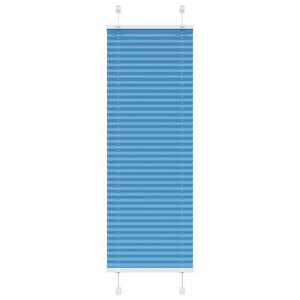 vidaXL Pleated Blind Blue 40x100 cm Fabric Width 39,4 cm Polyester