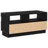 vidaXL TV Cabinet Black Oak 80 x 35 x 40 cm Engineered Wood