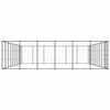 vidaXL Outdoor Dog Kennel Steel 65.34 m&sup2;