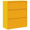 vidaXL Storage Cabinet Mustard Yellow 90 x 40 x 105 cm Steel
