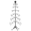 vidaXL Metal Christmas Tree Powder-coated Steel Black
