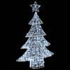 vidaXL Christmas Tree with 100 LEDs Cold white 120 cm Acrylic