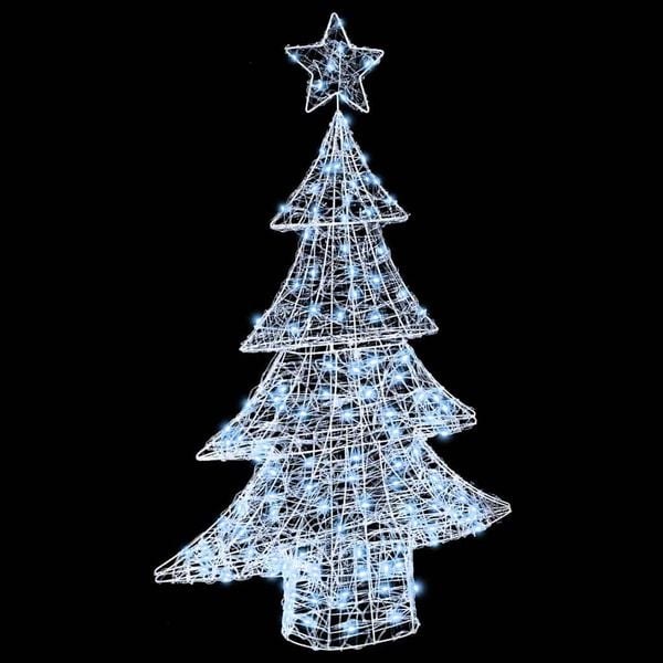 vidaXL Christmas Tree with 100 LEDs Cold white 120 cm Acrylic