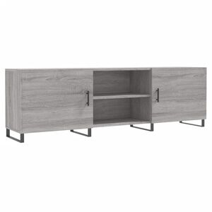 vidaXL TV Cabinet Grey Sonoma 150x30x50 cm Engineered Wood