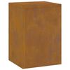 vidaXL Plant Stand 2 pcs Rusty 24 x 24 x 35 cm Weathering steel