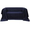 vidaXL Slipcover | Navy Blue | Micro-suede | 140 x 210 cm | Removable Covers
