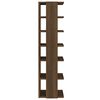 vidaXL Shoe Rack Brown Oak 27.5x27x102 cm Engineered Wood