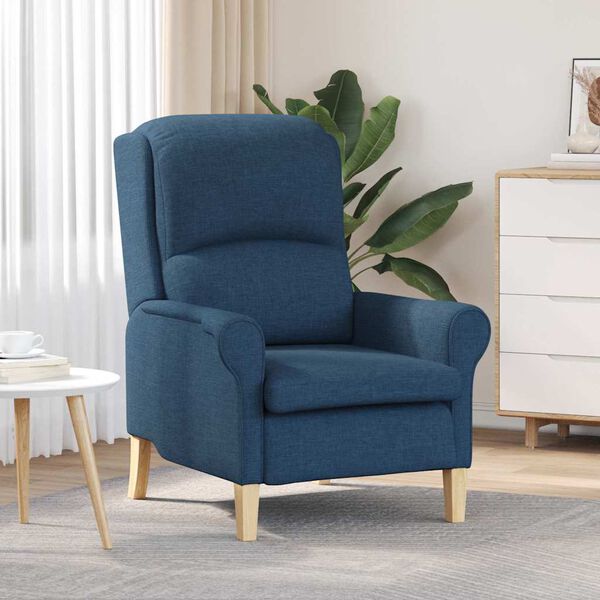 vidaXL Armchair Blue 76 x 94 x 102 cm Fabric
