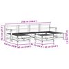 vidaXL Garden Lounge Set 6 pcs Wax Brown Solid Pine Wood