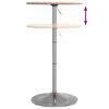 vidaXL Bar Table &Oslash;50x89.5 cm Solid Wood Beech