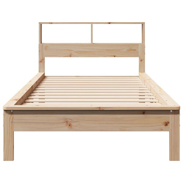 vidaXL Bookcase Bed without Mattress 90x200 cm Solid Wood Pine