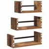 vidaXL Wall Shelf Set 3 pcs Old Wood 40 x 16 x 14 cm Engineered Wood