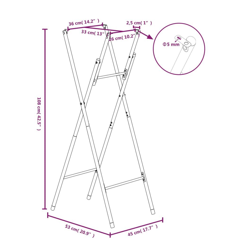Galvanised steel deals table legs
