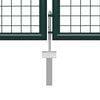 vidaXL Fence Gate with Lock Green 175 cm Steel
