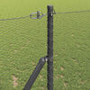 vidaXL Fence Post Grey 10 x 1.2 m (13 mm mesh) Steel and PVC