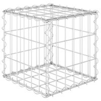 vidaXL Cube Gabion Raised Bed Steel Wire 30x30x30 cm