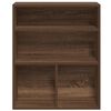vidaXL Book Cabinet Brown Oak 60x30x71.5 cm Engineered Wood