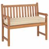 vidaXL Pallet Cushion for Bench Beige 120 x 40 x 8 cm Oxford fabric