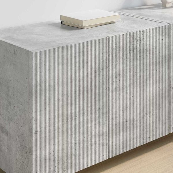 vidaXL TV Wall Cabinet Concrete Grey 59.5 x 31 x 40 cm Engineered Wood