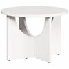 vidaXL Coffee Table White 50 x 50 x 35 cm Solid pine wood