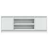 vidaXL TV Cabinet with LED White 139.5x34x50 cm Engineered Wood