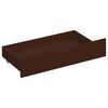 vidaXL Bed Frame without Mattress Dark Brown Solid Pinewood 140x200 cm (322085+2x321988)