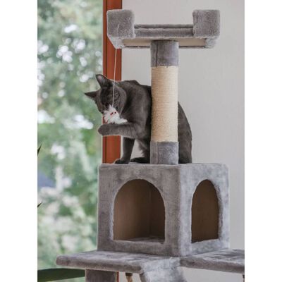 Kerbl Cat Scratching Post Square 178 cm Light Grey