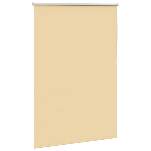 vidaXL Roller Blind Blackout Beige 105x175 cm Fabric Width 100.7 cm Polyester