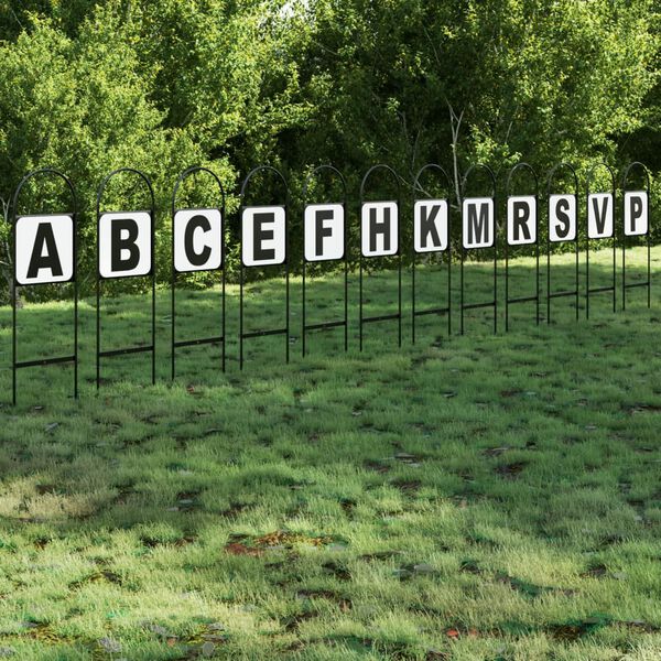 vidaXL Dressage Markers 12 pcs Steel