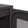 vidaXL Highboard Black 36x39x123 cm Cold-rolled Steel