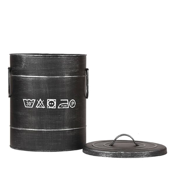 LABEL51 Laundry Box 26x26x33 cm S Antique Black