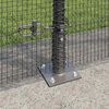 vidaXL Fence Post Grey 10 x 1.4 m (12 x 12 mm mesh) Steel and PVC