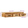 vidaXL Wall-mounted TV Cabinet 100x30x19 cm Solid Wood Acacia