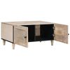 vidaXL Coffee Table with Door Beige 80 x 50 x 40 cm Solid Acacia wood