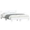 vidaXL Bed Frame with LED without Mattress White 140x190 cm