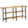 vidaXL Console Table 140x35x70 cm Solid Wood Mango