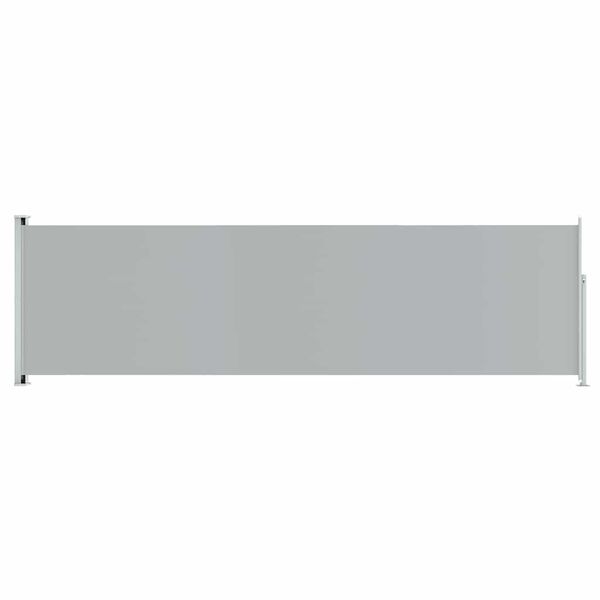 vidaXL Patio Retractable Side Awning 180x600 cm Grey