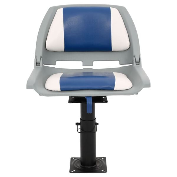 vidaXL Boat Seat with Pedestal Height Adjustable 360&deg; Rotatable