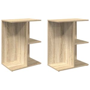 vidaXL Bedside Tables 2 pcs Sonoma Oak 46.5x29x61 cm Engineered Wood