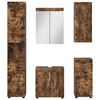 vidaXL Bathroom Furniture Set TULUM Smoked Oak Engineered Wood