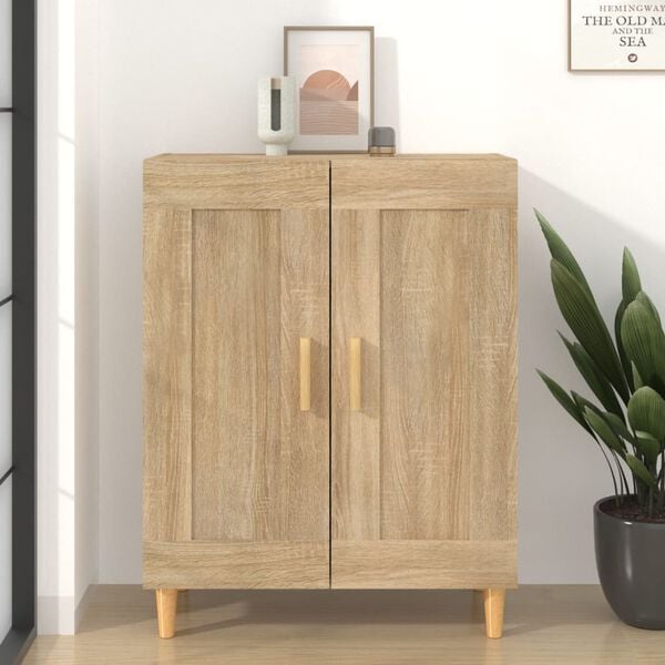 vidaXL Sideboard Sonoma Oak 69.5x34x90 cm Engineered Wood