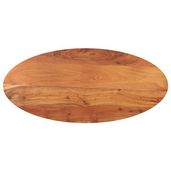 vidaXL Table Top 140x60x2.5 cm Oval Solid Wood Acacia