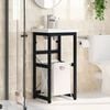 vidaXL Bathroom Washbasin Frame Black 40x38x83 cm Iron
