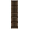 vidaXL Shoe Rack Brown Oak 27.5x27x102 cm Engineered Wood
