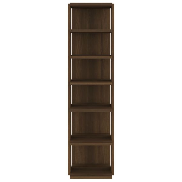 vidaXL Shoe Rack Brown Oak 27.5x27x102 cm Engineered Wood