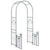 vidaXL Garden Arch with Lock Black 102 x 50 x 218 cm