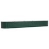 vidaXL Garden Raised Bed Green 400 x 80 x 44 cm Steel