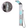 vidaXL Shower Panel System Stainless Steel Curved